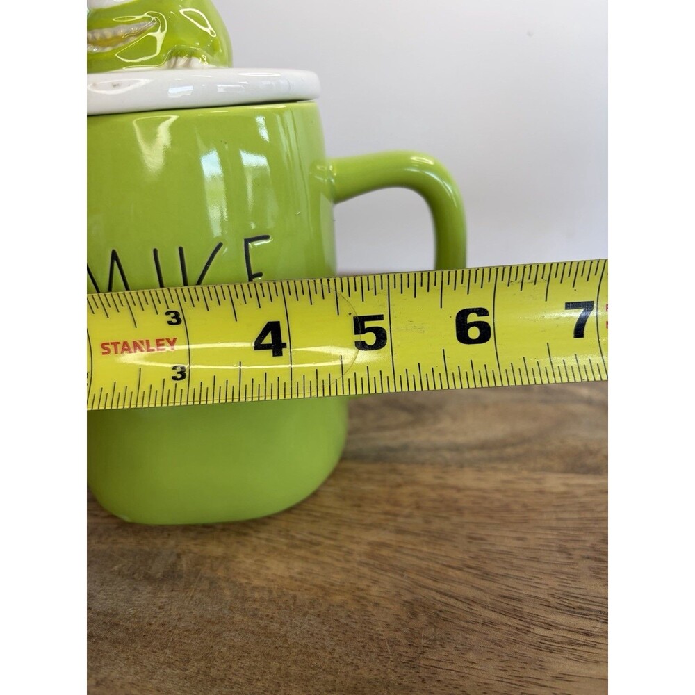 Rae Dunn Pixar Monsters Inc. Mike Wazowski Mug w/ Topper Lid Green - Disney - Picture 9 of 9